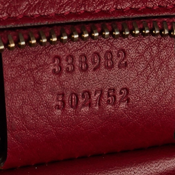 Gucci Red Deer Leather Hip Bamboo Handbag Bordeaux Large Soft Shoulder Tote Bag - Picture 8 of 16